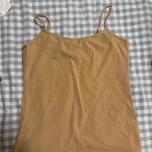American Apparel Women's Tan Spaghetti Strap Top
